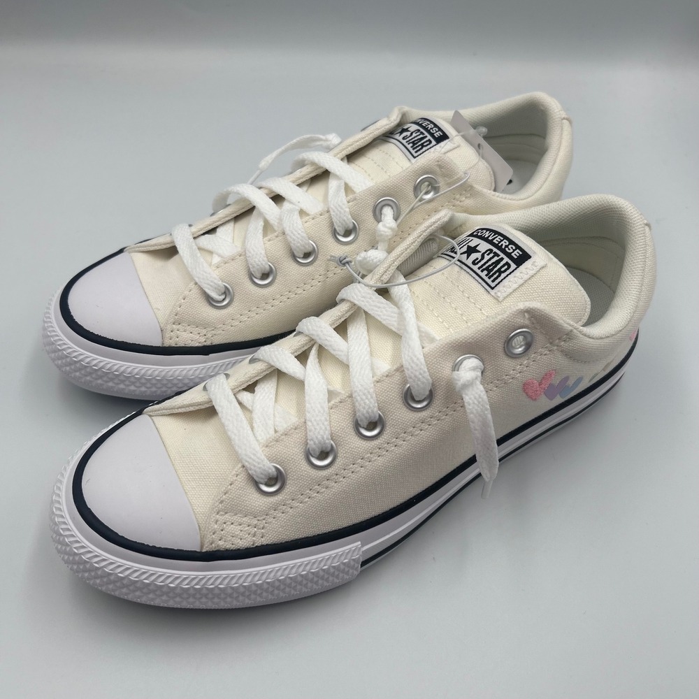 Converse Chuck Taylor All Star Street Slip Egret White Heart A19812F Kids Size 5